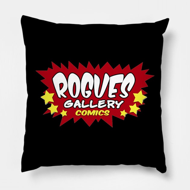 Rogues Gallery Comics Logo Pillow by Rogues Gallery Comics