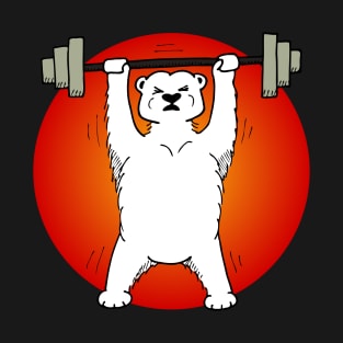 Powerlifting Polar Bear T-Shirt