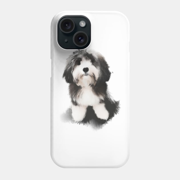 Cute Havanese Drawing Phone Case by Play Zoo