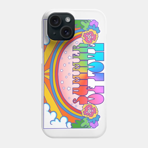 Summer Of Love Rainbow Pop Paradise Phone Case by LittleBunnySunshine