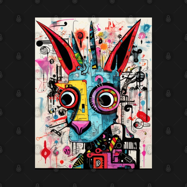 Cartoon Aardvark Graffiti #2 by Chromatic Fusion Studio