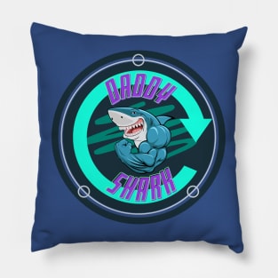 Big Daddy Shark- Tough Guy Design- Father's Day Pillow