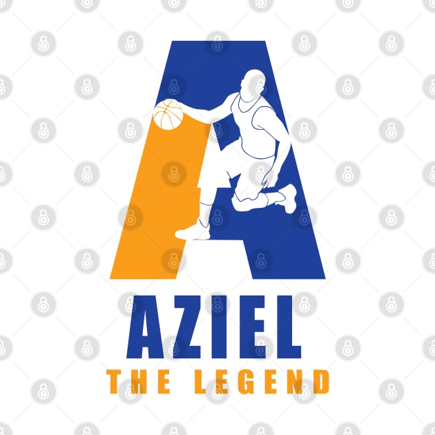 Aziel Custom Player Basketball Your Name The Legend by Baseball Your Name