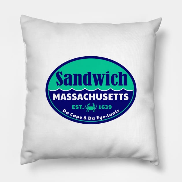 Sandwich Massachusetts MA Cape Cod Pillow by DD2019