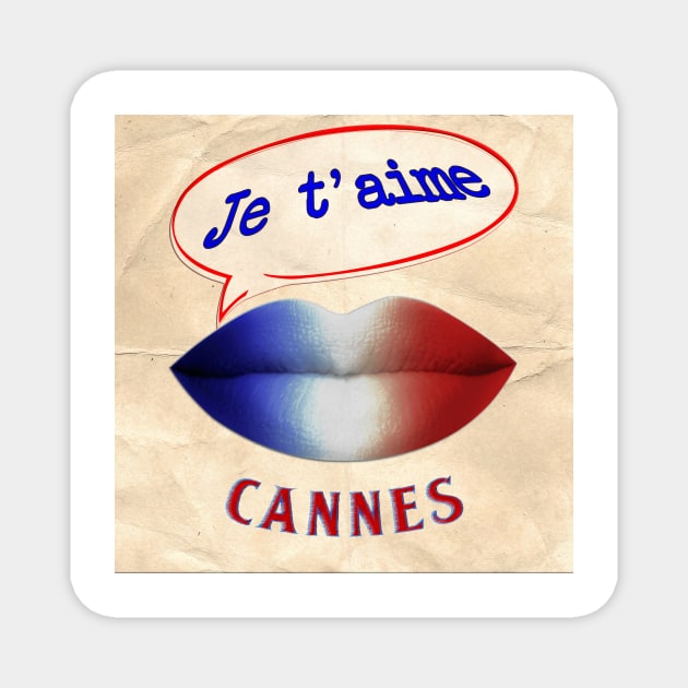 FRENCH KISS JETAIME CANNES Magnet by ShamSahid