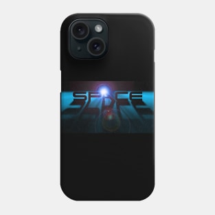 Space Design - Light Blue Phone Case