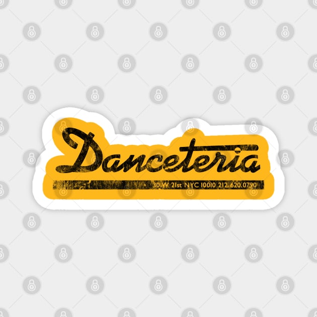 Danceteria - black (distressed) Magnet by Joada