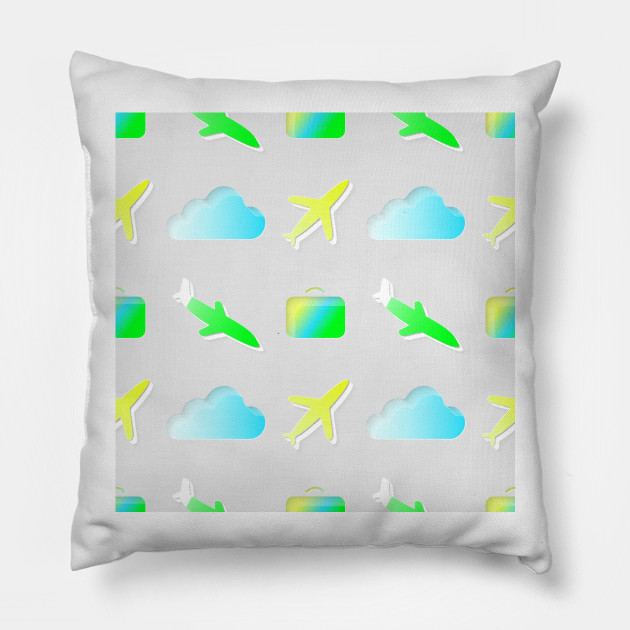 Bag Clouds And Airplane Clouds Pillow Teepublic