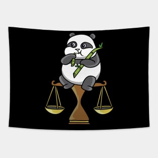 Panda on Libra Tapestry