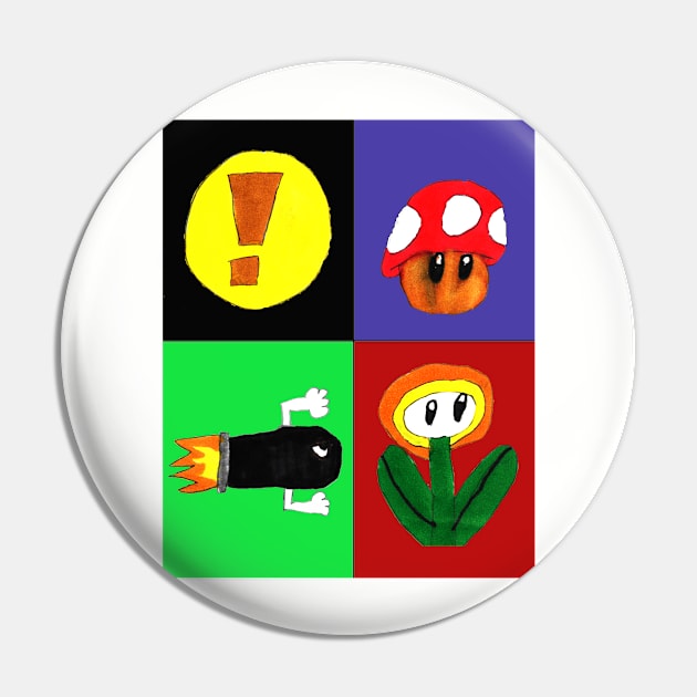 Video Game Powerups Design Pin by Kids’ Drawings 