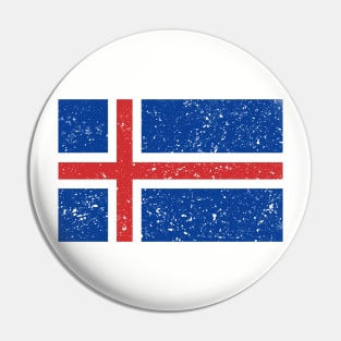 Retro Vintage Iceland Flag Pin