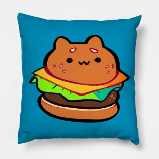 Burger Cat Pillow