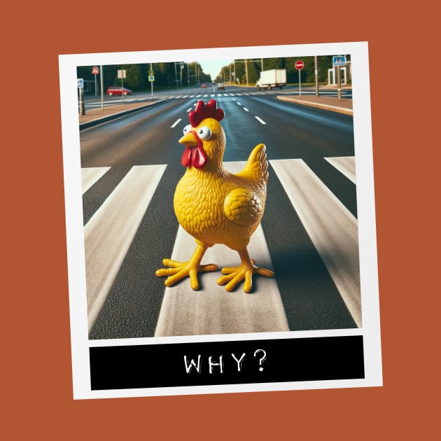 Why Did The Chicken Cross The Road by Koala Tea Images