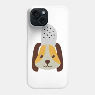 cute doggo with croc on the head orange Phone Case