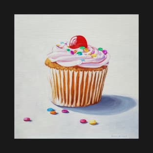 Cherry Cupcake painting T-Shirt