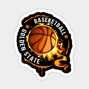 Graphic Basketball Name Golden Classic Styles Magnet