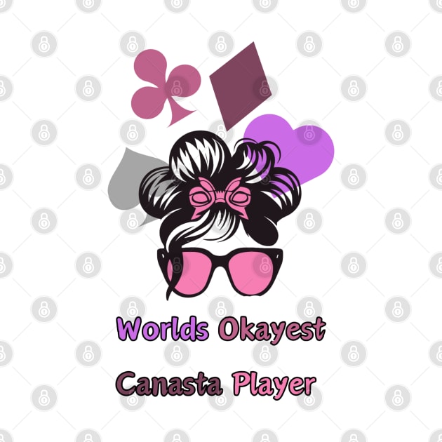 "Worlds Okayest Canasta Royalty: Groovy Crown Jewel"- Funny Canasta Lover by stickercuffs