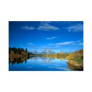 Mt Moran Reflected In Oxbow Bend Grand Teton National Park T-Shirt