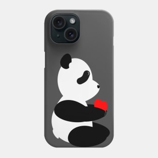 Panda With Heart Phone Case