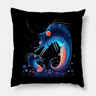 Blue Shrimp Mothers Day Pillow