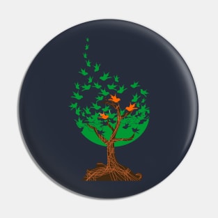 Abstract tree Pin