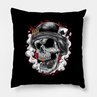 skull army grenade Pillow