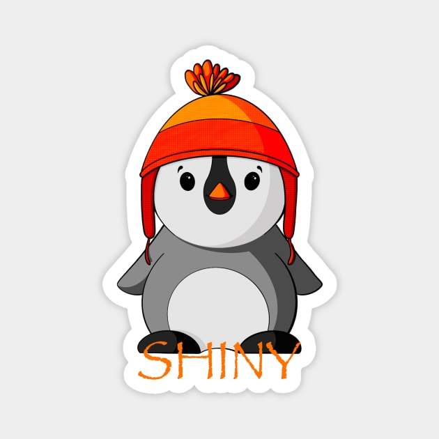 Shiny Penguin Magnet by Alisha Ober Designs