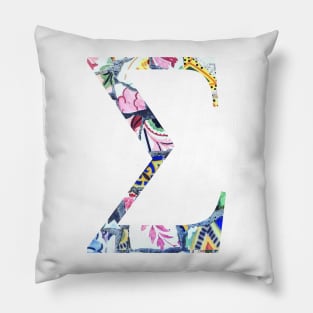 Barcelona Gaudi Sigma Greek Sorority Letter Pillow