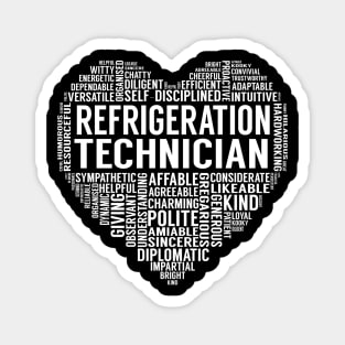 Refrigeration Technician Heart Magnet