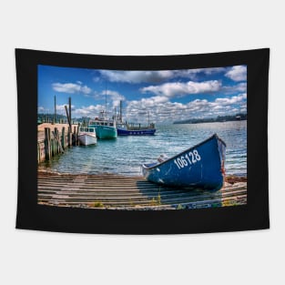 Bush Island Fishing Boats Tapestry