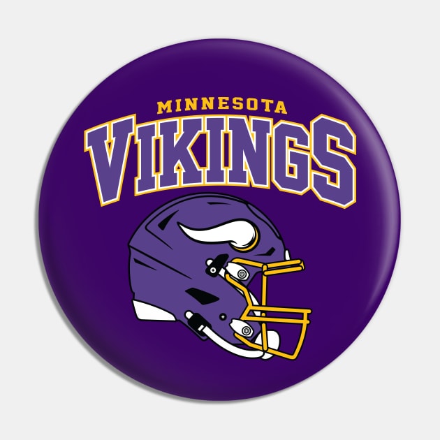 Vikings Football Pin by Cemploex_Art