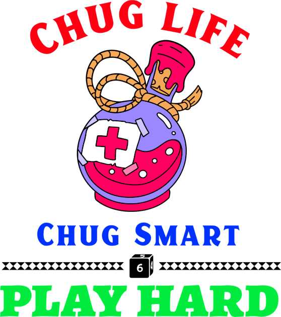 Chug Life Fantasy RPG Kids T-Shirt by Distinkt