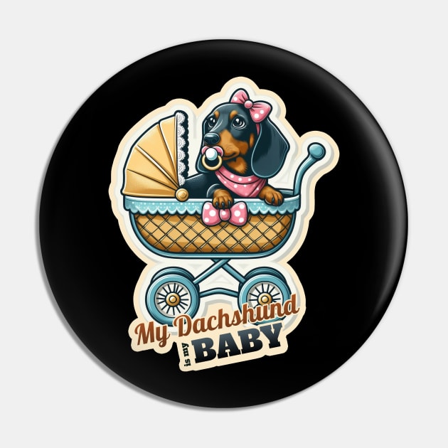 Baby dachshund Pin by k9-tee