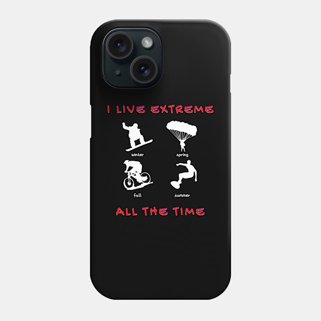 extreme sports Phone Case by MaxiVision