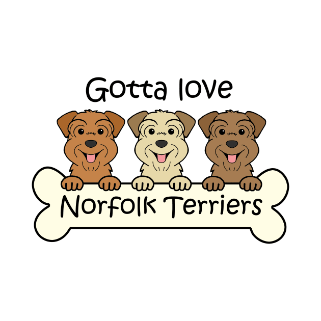 Gotta Love Norfolk Terriers by AnitaValle