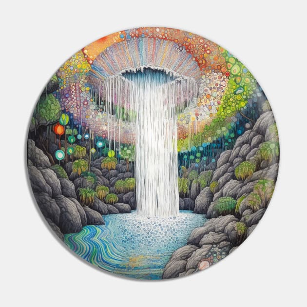 Dancing Waters: Celebrating the Playfulness of Waterfall Art Pin by Rolling Reality