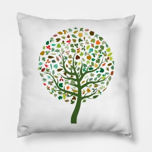 Abstract Tree Pillow