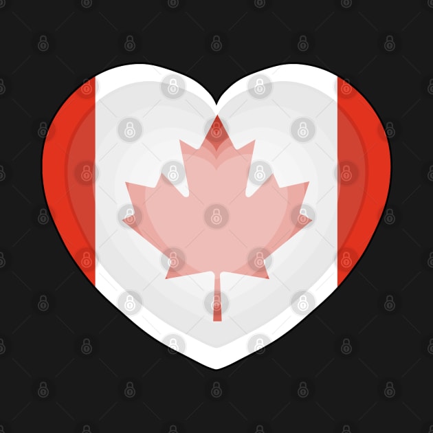 Heart Love Flag of Canada by DiegoCarvalho
