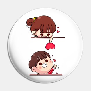 Girl hearted the boy Pin