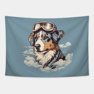 Aviator dog Tapestry