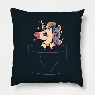 Unicorn Pocket by Tobe Fonseca Pillow