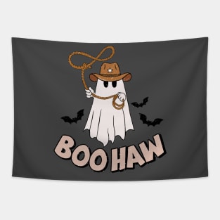 Retro Cute Cowboy Ghost Halloween Tapestry