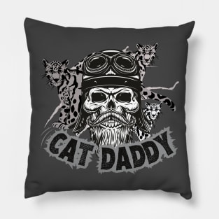 BIKER  PANTHER CAT DADDY Pillow