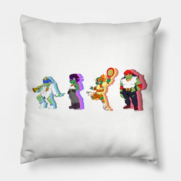 Fashion Boys Set 1 Pillow by Beansprout Doodles