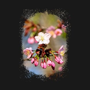 Pink Sakura Flowers And A Lot Of Buds T-Shirt