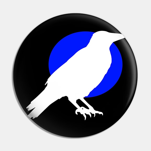 White Bird Blue Moon Pin by L'Appel du Vide Designs by Danielle Canonico