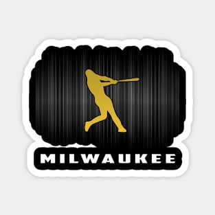 Miwaukee Retro Baseball Souvenir I Love Miwaukee Men Women Magnet