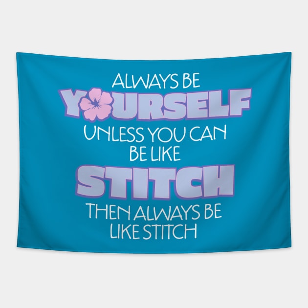 Be Stitch Tapestry by WarbucksDesign