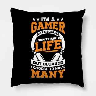 Video Gaming Computer Game Gamer Gift Pillow