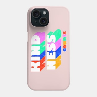 KINDNESS counts typography Phone Case